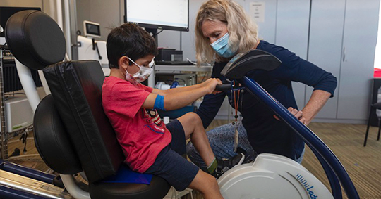 Image of young boy participating in Steroid Dosing & Exercise Study at Univ. of Florida